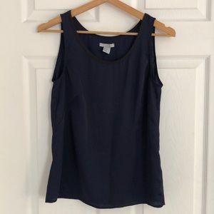 H&M blue satin tank